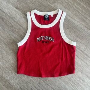 Pacsun Cropped Racerback Tank Top